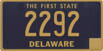 DE license plate 2292