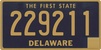 DE license plate 229211