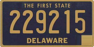 DE license plate 229215