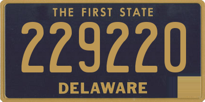 DE license plate 229220