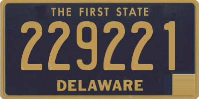 DE license plate 229221