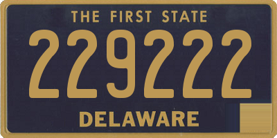 DE license plate 229222