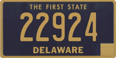 DE license plate 22924