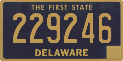 DE license plate 229246