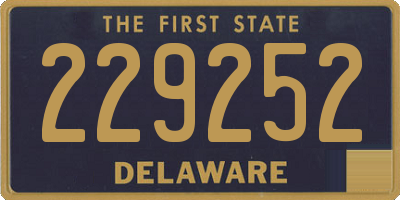 DE license plate 229252