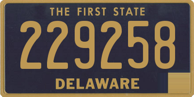 DE license plate 229258