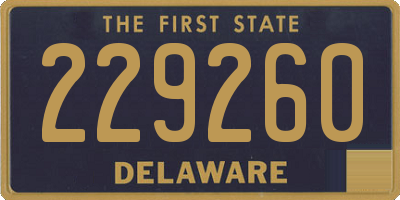 DE license plate 229260