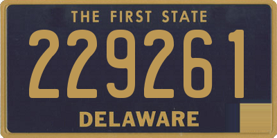 DE license plate 229261