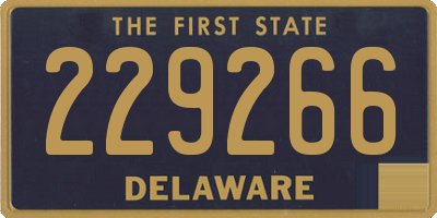 DE license plate 229266