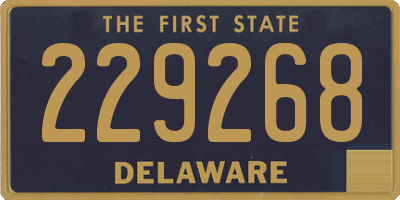 DE license plate 229268