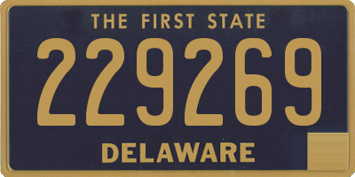 DE license plate 229269