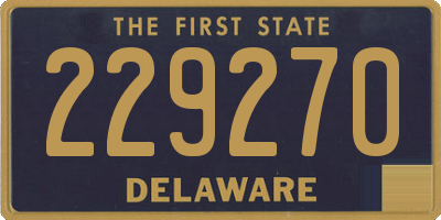 DE license plate 229270