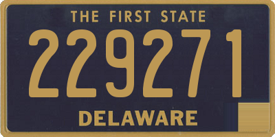 DE license plate 229271