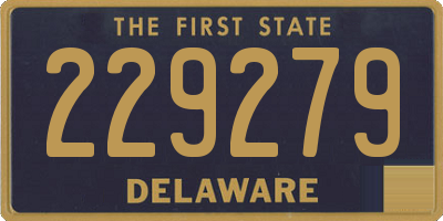 DE license plate 229279