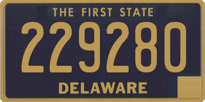 DE license plate 229280