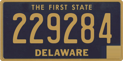 DE license plate 229284