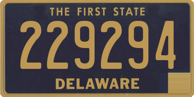 DE license plate 229294