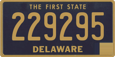 DE license plate 229295