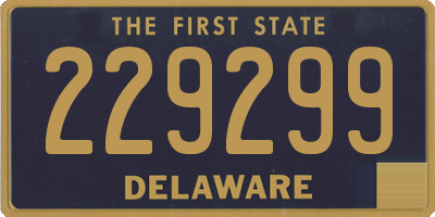 DE license plate 229299