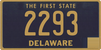 DE license plate 2293