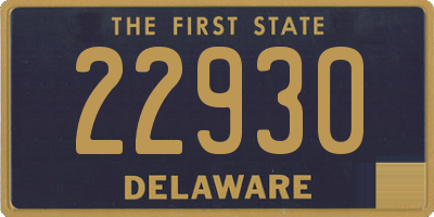 DE license plate 22930