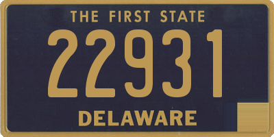 DE license plate 22931