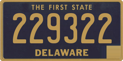 DE license plate 229322