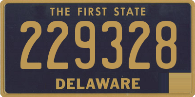 DE license plate 229328