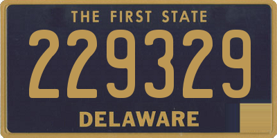 DE license plate 229329