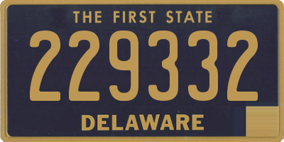 DE license plate 229332