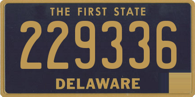 DE license plate 229336