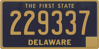 DE license plate 229337