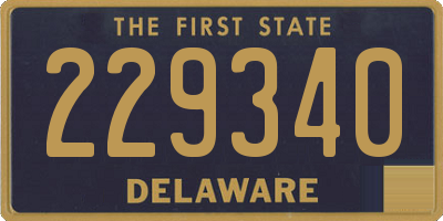 DE license plate 229340