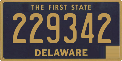 DE license plate 229342