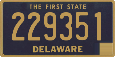 DE license plate 229351