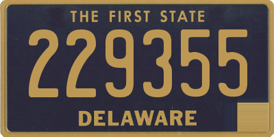 DE license plate 229355