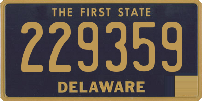 DE license plate 229359