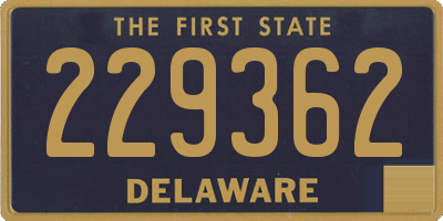 DE license plate 229362