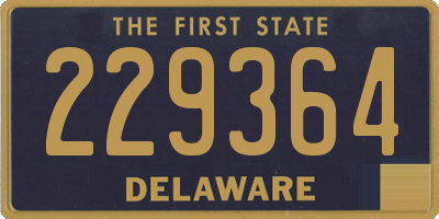 DE license plate 229364