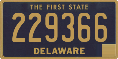 DE license plate 229366