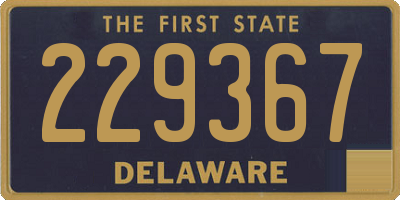 DE license plate 229367