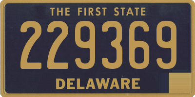 DE license plate 229369