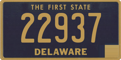 DE license plate 22937