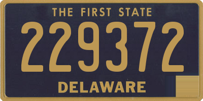 DE license plate 229372