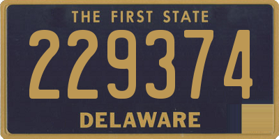 DE license plate 229374