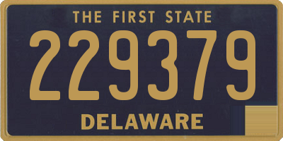 DE license plate 229379