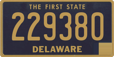 DE license plate 229380