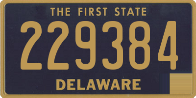 DE license plate 229384