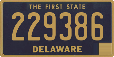 DE license plate 229386