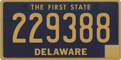 DE license plate 229388